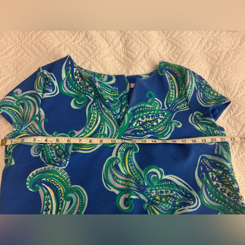 Lilly Pulitzer Layton Blue Crush Shift Dress, She Got Sole Size XL, NWT - Picture 12 of 12